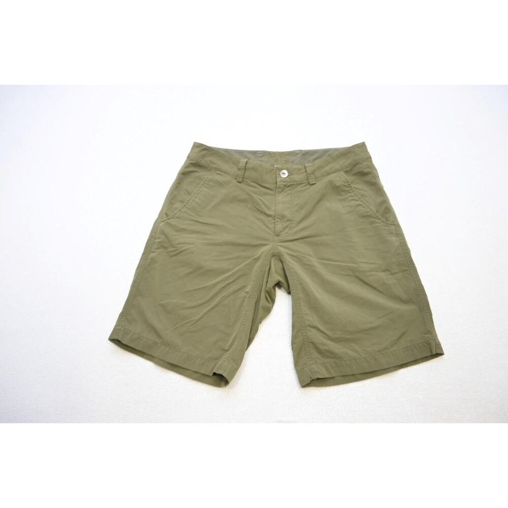 Marmot Nylon Tech‎ Shorts Green Hiking Fishing Camp Flat 10" INS Mens Sz 32
